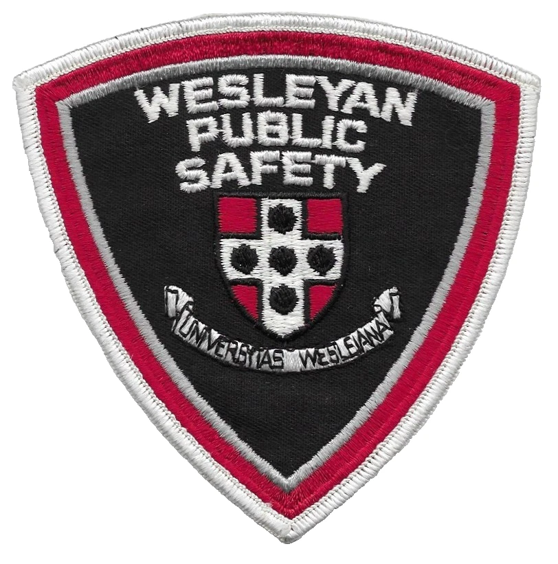 Wesleyan University CONNECTICUT CT Seguridad Pública Policía Parche Escuela Universitaria Foto 1 de 1