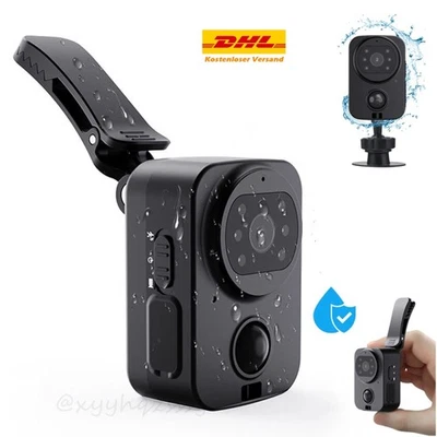 Mini Körperkamera 1080P HD Body Cam Video AVI Camcorder Kamera wasserdicht NEU - Bild 1 von 4