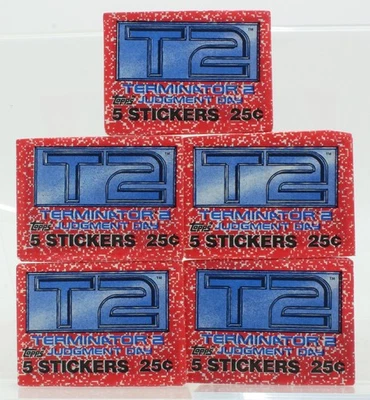 Topps - T2 Terminator 2 Judgement Day Stickers (5 Packs) - 1991 - Image 1 of 3