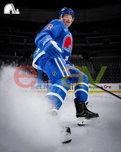 Foto de hockey de Cale Makar Nordiques Reveal Studio Colorado Avalanche 8x10 NHL - Imagen 1 de 1