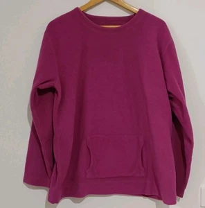 Yarra Trail Fleece XL Purple/Pink Jumper Pocket Cozy Comfort Winter Pullover - Picture 1 of 14
