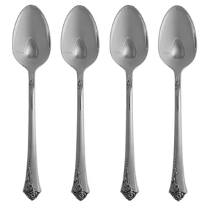Oneida Damask Rose 18/8 Stainless Steel Teaspoon (Set of Four) - Picture 1 of 4