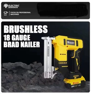 Electric Goddess Cordless Nail Gun Brad Nailer for use with Dewalt 18v Battery - Picture 1 of 8