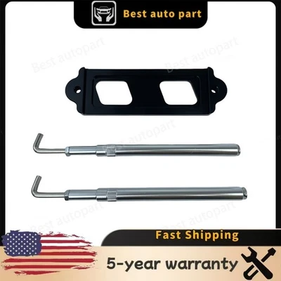 NEW For BX101696 Honda Civic Battery Tie Down Kit Hold Down Rod With Tray Hooks - Image 1 of 3