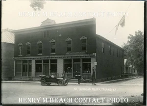 1910s Photo Poland New York McLoughlin Block Henry M Beach 5x7 Contact Print - Picture 1 of 1