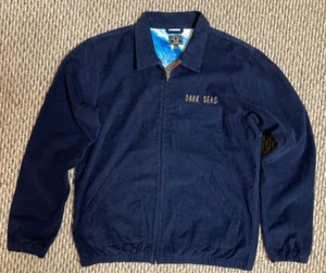 Dark Seas Tidewater Jacke Herren Large Navy Cord Full Zip Logo Totenköpfe Taschen - Bild 1 von 20
