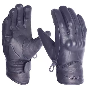 Waxer Leather Motorbike Gloves Waterproof Thermal Motorcycle Protection - Picture 1 of 5