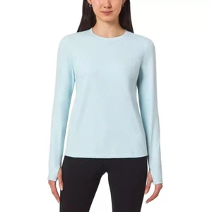 Mondetta Ladies' Long Sleeve Active Top Nantucket Breeze, M - Picture 1 of 4