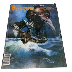 Dragon Magazines #91 Devilish Lair Height And Weight System Marvel Heroes 1984 - Picture 1 of 12