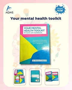 Therapy-Inspired Mental Health Toolkit 45 Cards with Guidebook Birthday Gift New - Imagen 1 de 5
