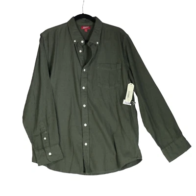 Nueva Camisa Arizona Jean Verde Moteado Hombres XL Abotonada Aspecto Envejecido Nueva con Etiquetas $39 Foto 1 de 4