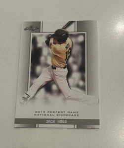 JACK MOSS 2019 "1ST EVER PRINTED" LEAF PERFECT GAME NIKE ROOKIE CARD #147! - Bild 1 von 1