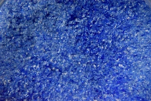 1114.01- 1oz TRANSPRENT DEEP ROYAL BLUE BULLSEYE GLASS FINE FRIT 90 COE FUSIBLE - Picture 1 of 1