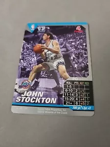 WOTC NBA SHOWDOWN 2002 JOHN STOCKTON BASE SET RARE CARD #222 - Picture 1 of 2