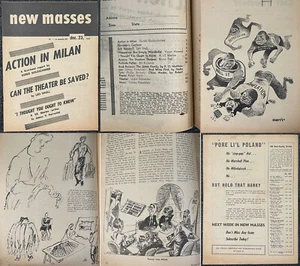 NEW MASSES December 23 1947 CPUSA Women's Movement Bruno Frei Gropper LEFTIST - Bild 1 von 13