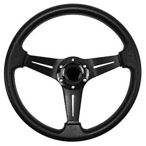 12.6'' Black Racing&Golf Cart Steering Wheel for Yamaha EZGO RXV&TXT Club Car - Picture 1 of 6