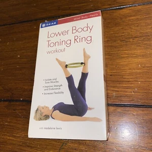 VHS Lower Body Toning Ring Workout With Madeline Lewis (VHS, 1997, GAIAM) - NEW - Picture 1 of 5