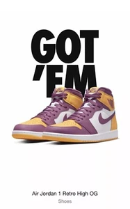 NEU Jordan 1 Retro High OG Brotherhood (555088-706) Größe 7 Herren Offener Karton - Bild 1 von 5