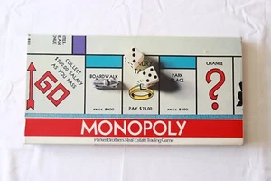 Vtg 1975 Monopoly Board Game Factory Parker Brothers Open Box New. - Picture 1 of 4