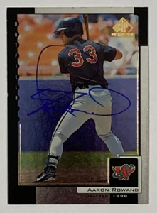 Aaron Rowand Signed 2000 SP Top Prospects #129 RC Winston-Salem Warthogs Auto - Picture 1 of 2