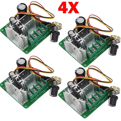 4pc 15A 6V-90V Pulse Width Modulator For PWM Stepless DC Motor Speed Controllers - Image 1 of 4