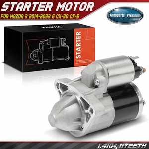 Starter Motor for Mazda 3 2014-2023 6 2014-2021 CX-30 CX-5 2.5L 1.4KW/12V CW 11T - Picture 1 of 8