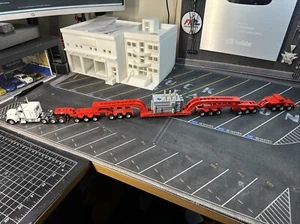 1/64 For DCP Trucks 15 Axle custom made Heavy Haul trailer and Transformer Load - Picture 1 of 21