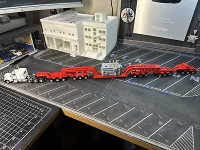 1/64 For DCP Trucks 15 Axle custom made Heavy Haul trailer and Transformer Load - Image 1 of 4