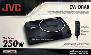 NEW JVC CW-DRA8 Compact Powered Subwoofer System w/ Built-In Class D Amplifier - Picture 1 of 2