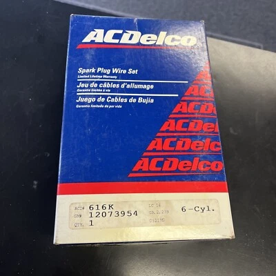Juego de cables de bujías de CA Dlelco 616K GM# 12073954 *** Foto 1 de 4