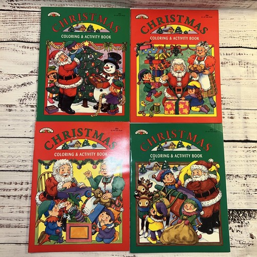 Landoll's Christmas Santa Coloring & Activity Book 1994 Vintage Holiday