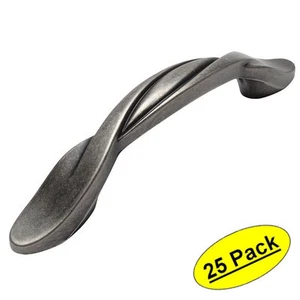 *25 Pack* Cosmas Cabinet Hardware Weathered Nickel Handle Pulls #9009WN - Picture 1 of 1