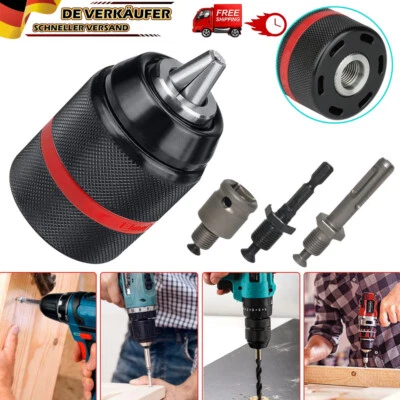 Metal Schnellspann Bohrfutter SDS-Plus Adapter Profi für Bohrmaschine Ø1.5-13mm - Bild 1 von 4