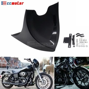 Motorcycle Lower Chin Fairing Front Spoiler Mudguard Cover Fit For Harley Dyna - Picture 1 of 8
