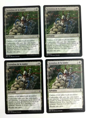 Mtg Magic Playset 4x Tomb Birthing Grave Battle Zendikar Exc Vf - Image 1 of 2