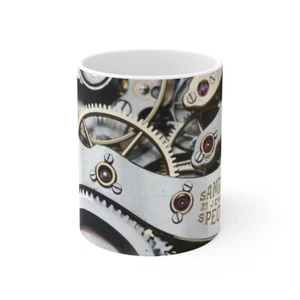 1913 Illinois Sangamo Special 21 Jewel Railroad Pocket Watch Coffee Mug - Picture 1 of 13