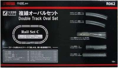 Rokuhan R062 Z Scale Double Track Oval Rail Set Japan - Image 1 of 2