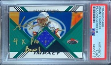 Asante Samuel auto card Topps SC 2008 /1349 Patriots PSA Mr. Pick 6 Player Worn