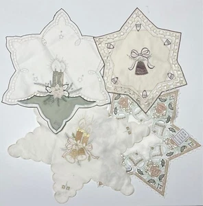varias mantas de Navidad, 4 piezas, diferentes fabricantes entre otros Rico Design - Imagen 1 de 5
