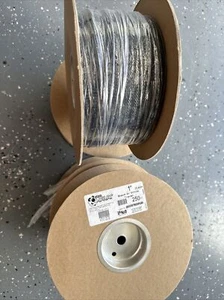 New (4)250' Roll Techflex FlexoHT Plenum Rated Halar 1" Black Sleeving HTN1.00TB - Picture 1 of 5