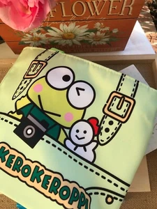 Cute cartoon tote handbag storage bag Travel gift Frog Kawaii Keroppei Pouch - Picture 1 of 4