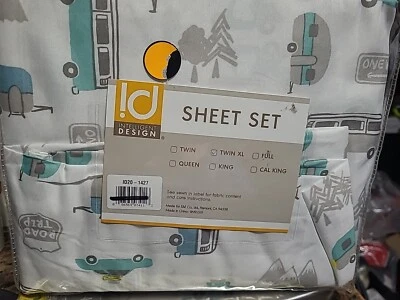 Intelligent Design Novelty Printed Deep Pocket Ultra Soft Smooth Sheet Set Twin - Image 1 of 4
