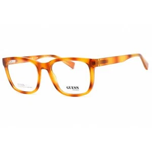 Guess Unisex Eyeglasses Clear Demo Lens Blonde Havana Square Frame GU8281 053 - Picture 1 of 2