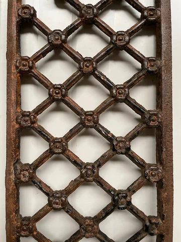 A Beautiful French Antique French Cast Iron Fence Deco Piece panel (2) Cover