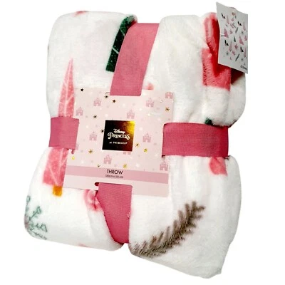 Disney Princess Fleece Throw Blanket 120x150cm Soft & Snuggly Primark Exclusive - Image 1 of 4