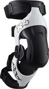 POD K4 V2.0 LEFT KNEE BRACE WHITE/BLACK MOTOCROSS OFFROAD DIRT BIKE - Foto 1 di 4