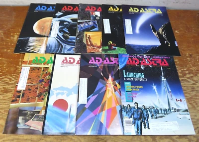 Vintage Ad Astra National Space Society Magazine 1990-1991 LOT of 9 - Image 1 of 4