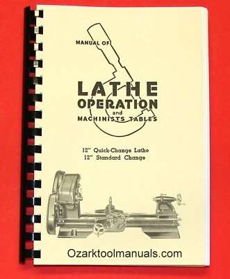 Atlas Craftsman 12" Metal Lathes Manual for 101.07403 101.27430 101.27440  0036 - Image 1 of 4