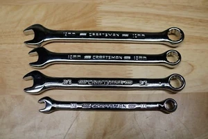 4-teiliges Set Handwerker Kombination Schraubenschlüssel, Schraubenschlüssel Set 10 mm 12 mm 1/4 3/8 metrisch SAE - Bild 1 von 3
