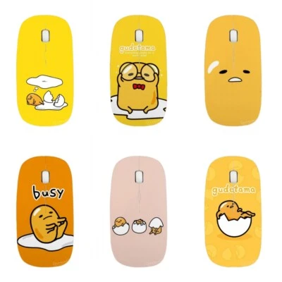 Cartoon Gudetama Wireless Optical Mouse DIY Pattern Printing Mouse for PC Laptop - Image 1 of 4